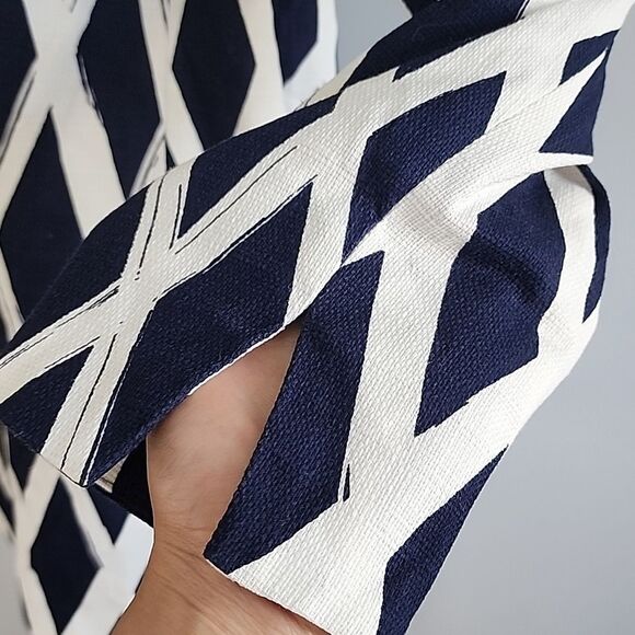 NWT Dennis Basso Diamond Print Sz 10 Pockets Blazer Jacket Formal Chic Elegant - Picture 10 of 11